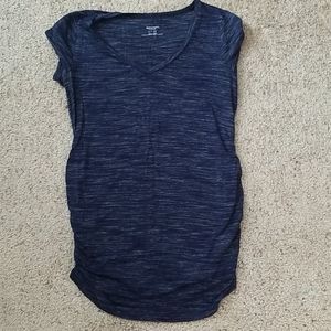 Heathered Blue Maternity Tee
